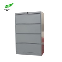 Luoyang office furniture silver gray metal 4 drawer lateral hon file cabinet