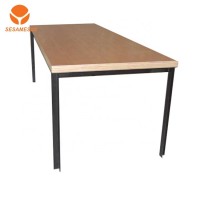 Professional office furniture steel frame meeting room table office metal legs plywood top conference desk