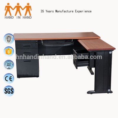 Self Assemble l-type office table latest office counter table design