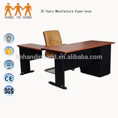 Heavy duty office counter table l shaped office desk